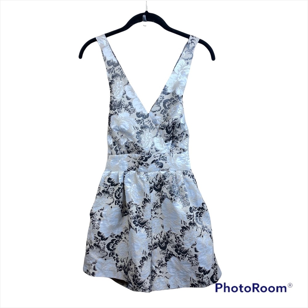 ASOS Floral Brocade Romper - Picture 2 of 6